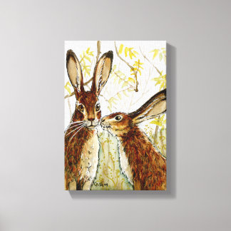 Little Kiss by Svetlana Ledneva-Schukina 543 Canvas Print