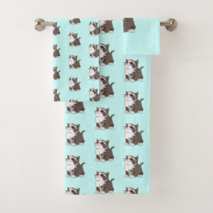 Little Kitten Bath Towels - Your Colors / Text
