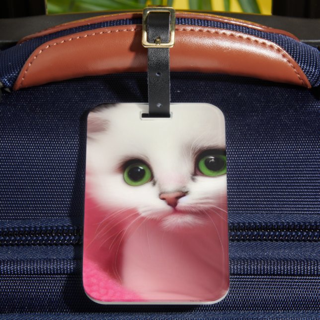 Little Kitten Luggage Tag (Front Insitu 2)