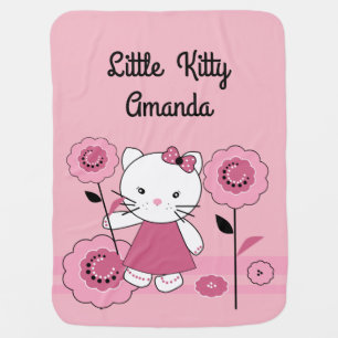 Little kitty baby blanket