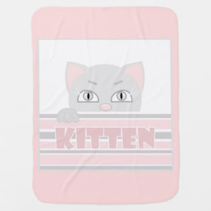 Little kitty baby blanket