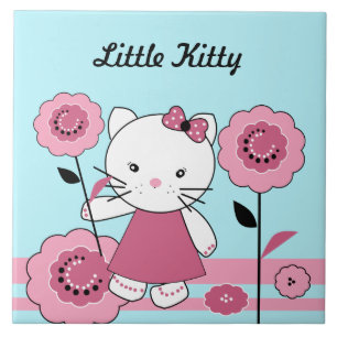 Little Kitty Ceramic Tile
