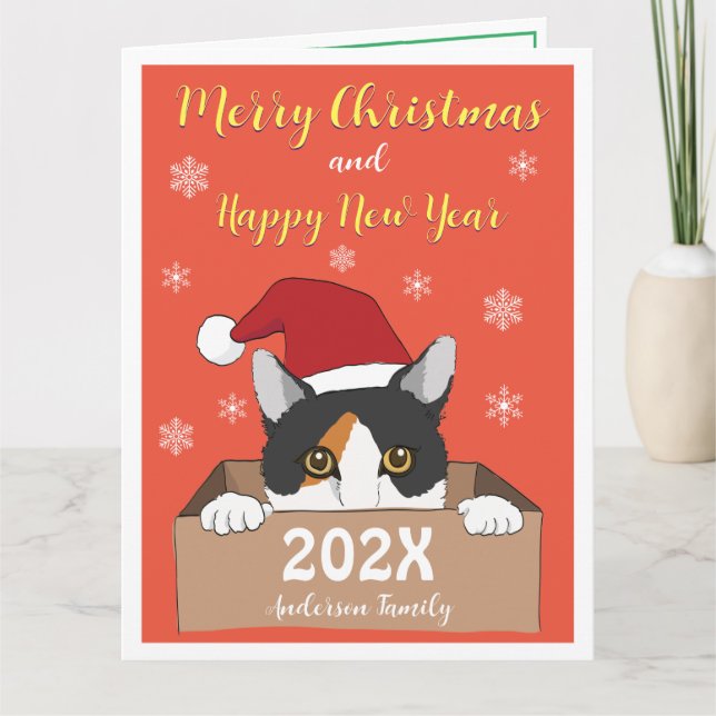 Little Kitty Christmas card (Front)