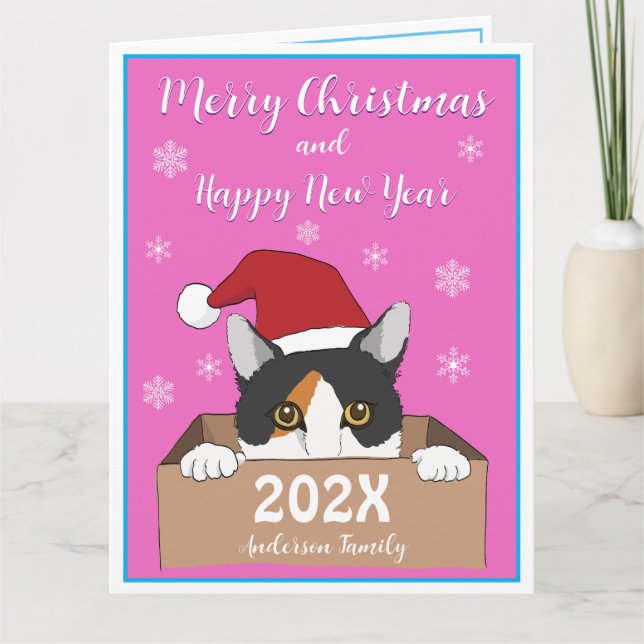 Little Kitty Christmas card (Front)