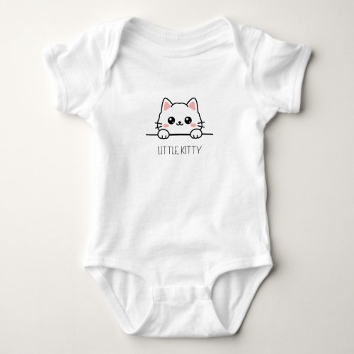 Little Kitty Cute Baby Design Bodysuit