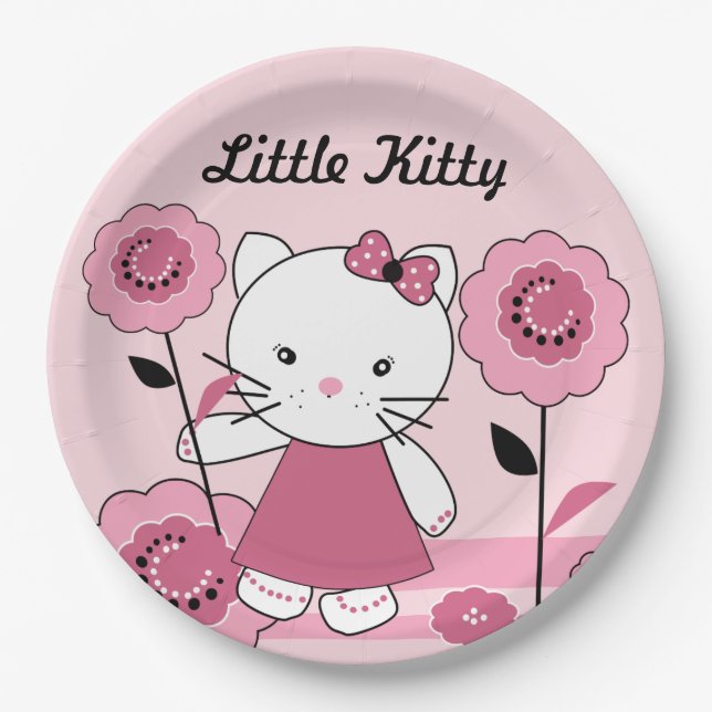Little Kitty Paper Plates (Front)