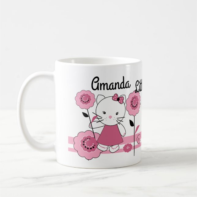 Little kitty . personalized decor coffee mug (Left)