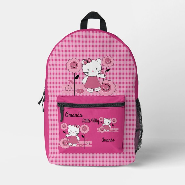 Little kitty . personalized decor coffee mug printed backpack (Front)
