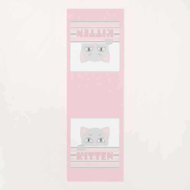 Little kitty yoga mat (Front)
