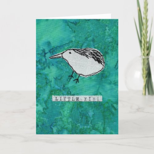 Little kiwi new baby  thank you card