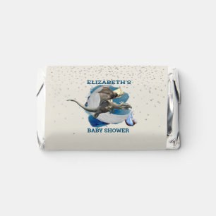 Little Knight Dragon Silver Star Baby Shower Hershey's Miniatures