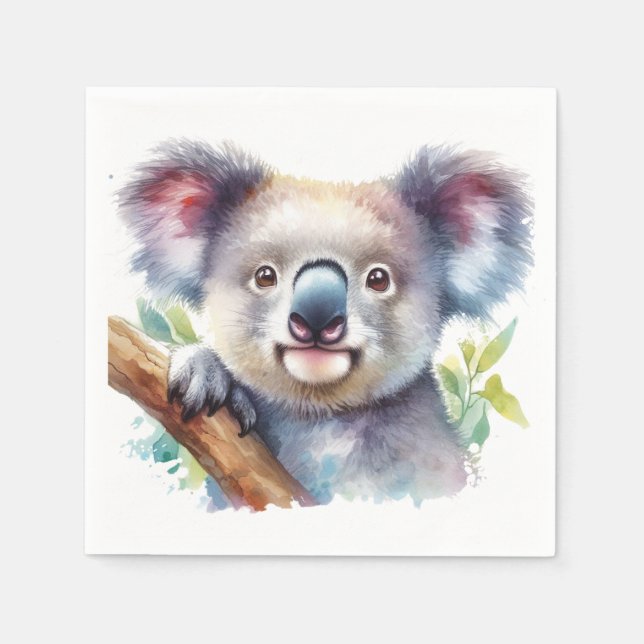  Little Koala Bear Australian Animal  Napkins (Front)