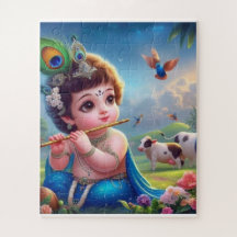 Little Krishna 50-Piece Jigsaw Puzzle"