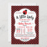 Little Lady Baby Shower Invitation, Ladybug Invitation at Zazzle