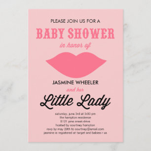 Little Lady Baby Shower Invitations