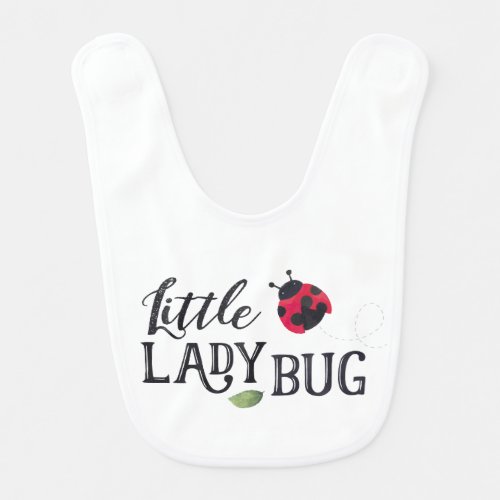 Little Lady Bug Baby Bib