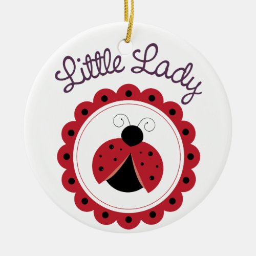 Little Lady Ceramic Ornament