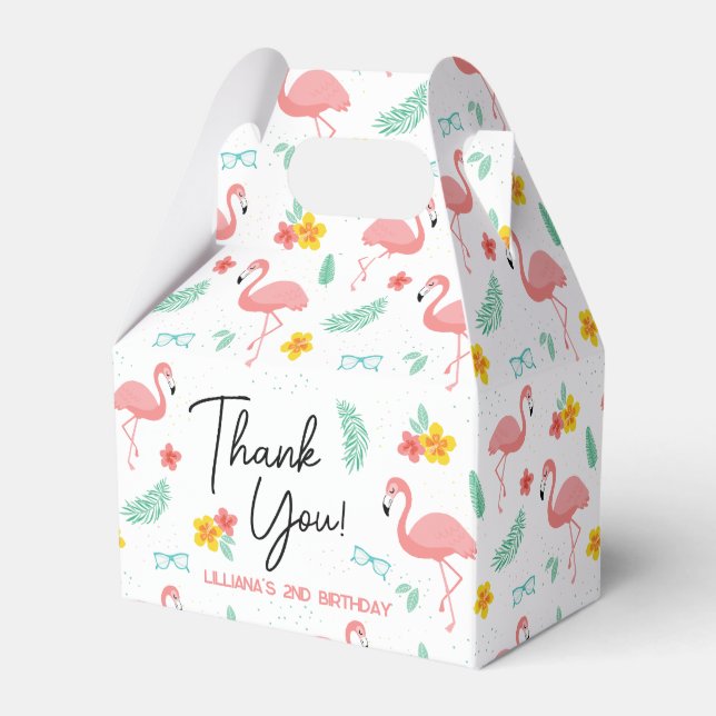 Little Lady Ladybug Birthday Party, Thank You Favor Boxes (Front Side)