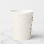 Little Lady Ladybug Mushroom Flowers Baby Shower Paper Cups | Zazzle