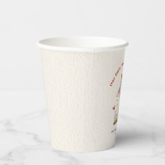 Little Lady Ladybug Mushroom Flowers Baby Shower Paper Cups | Zazzle