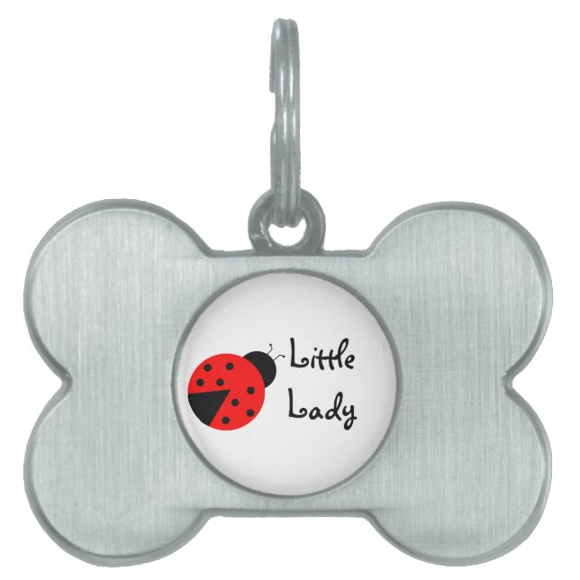 Little Lady Ladybug Pet ID Tag (Front)