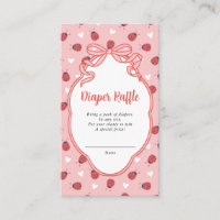 Little Lady on the Way Diaper Raffle Ticket