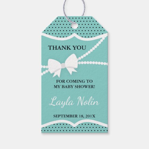 Little Lady Thank You Tag Favor Gift Tags