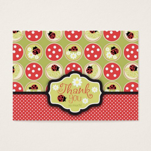 Customizable Little Lady TY Notecard Business Card Templates