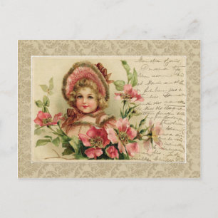 Little Lady Vintage Reproduction Postcard