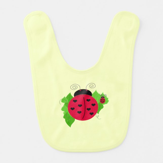 Little Ladybug Baby Bib (Front)