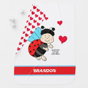 Little ladybug baby blanket