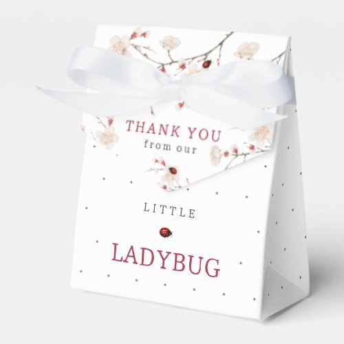 Little Ladybug Baby Shower  Favor Boxes