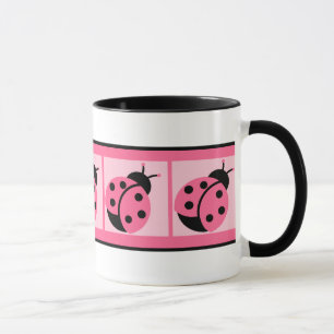 Little Ladybug Banded Coffee Mug