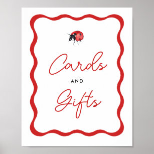 Little Ladybug Birthday Cards and Gifts Sign