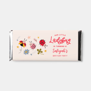 Little Ladybug Birthday Party Thank You Hershey Bar Favors