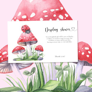 Little ladybug - display shower card