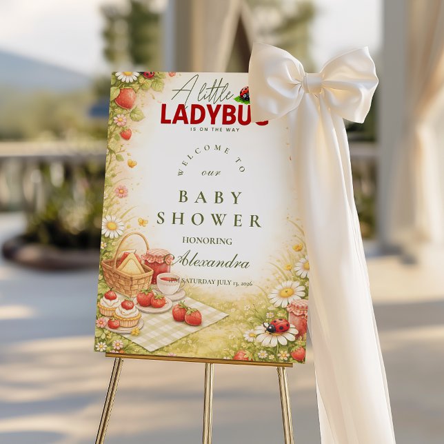 Little Ladybug Garden Baby Shower Foam Board (Creator Uploaded)
