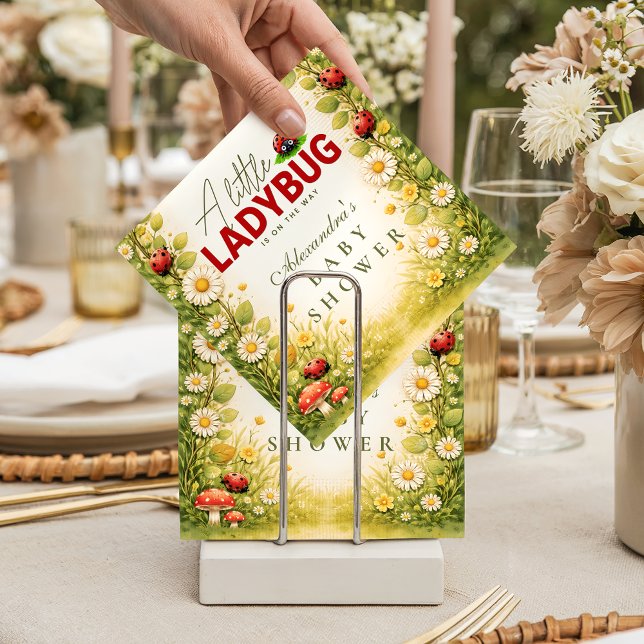 Little Ladybug Garden Baby Shower Napkins (Creator Uploaded)