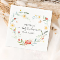 Little Ladybug Garden Baby Shower Paper Napkin