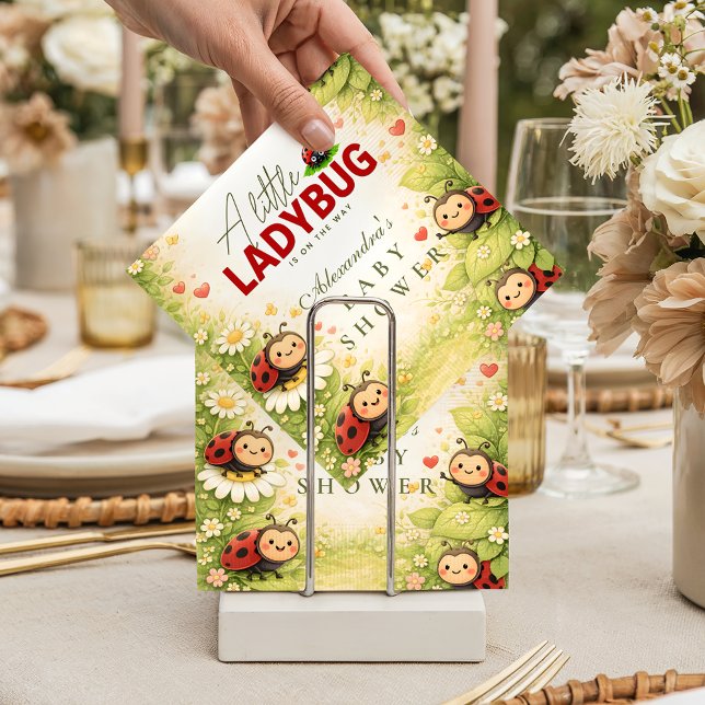 Little Ladybug Garden Celebration Baby Shower Napkins (Creator Uploaded)