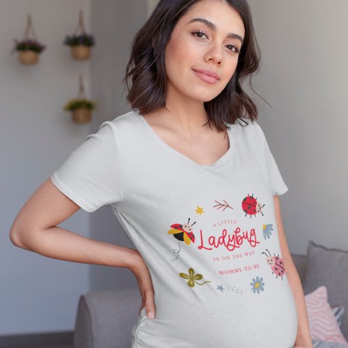 Little Ladybug Mommy To Be T_Shirt