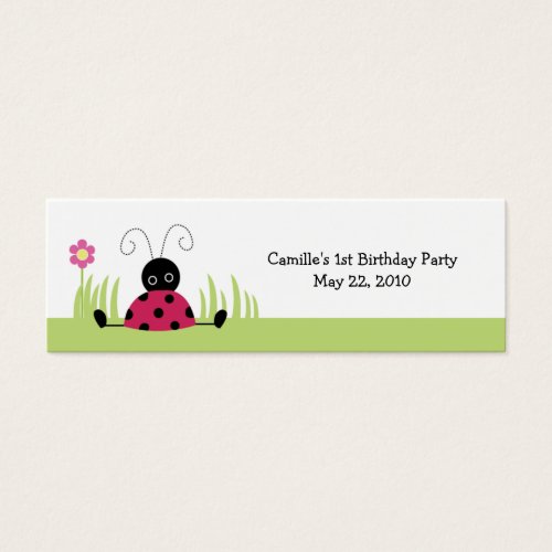 Little Ladybug Personalized favor tags