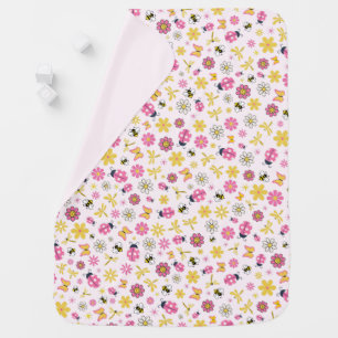 Little Ladybug Pink Girl Baby Shower  Blanket