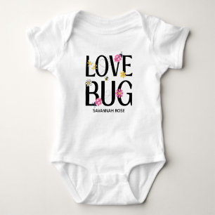 Little Ladybug Pink Girl Baby Shower  Bodysuit