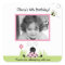 Little Ladybug (Pink) Photo SQUARE Favor Sticker
