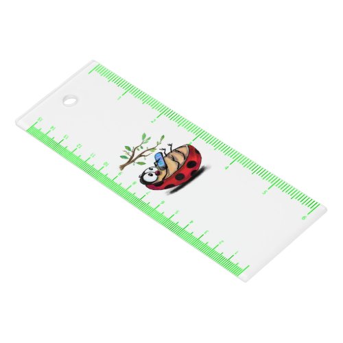 Little Ladybug with Phone Ruler Spring