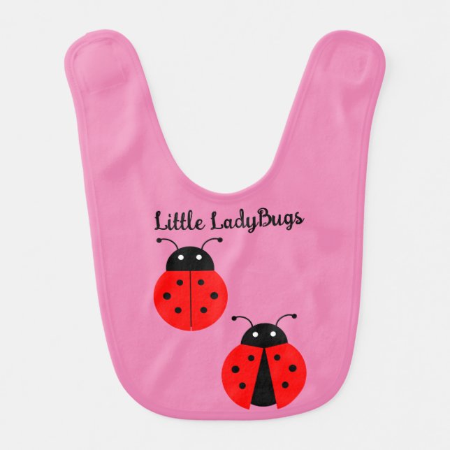 Little Ladybugs Baby Bib (Front)
