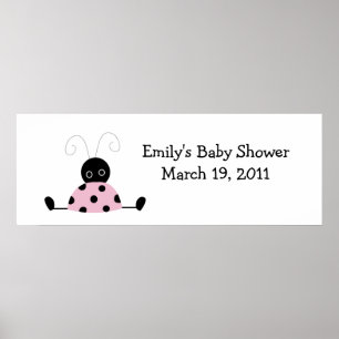 LITTLE LADYBUGS Baby Shower / Birthday Banner Poster