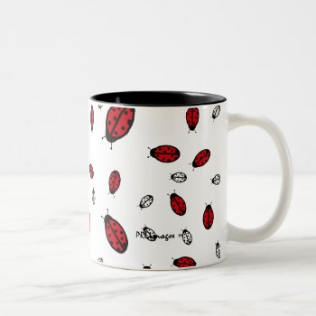 Little Ladybugs White Mug by PRLimagesBlueSkyFarm at Zazzle