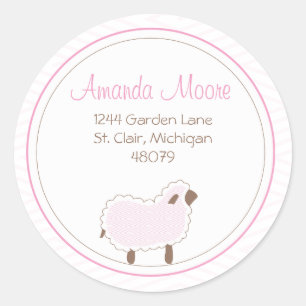 Little Lamb Address Label